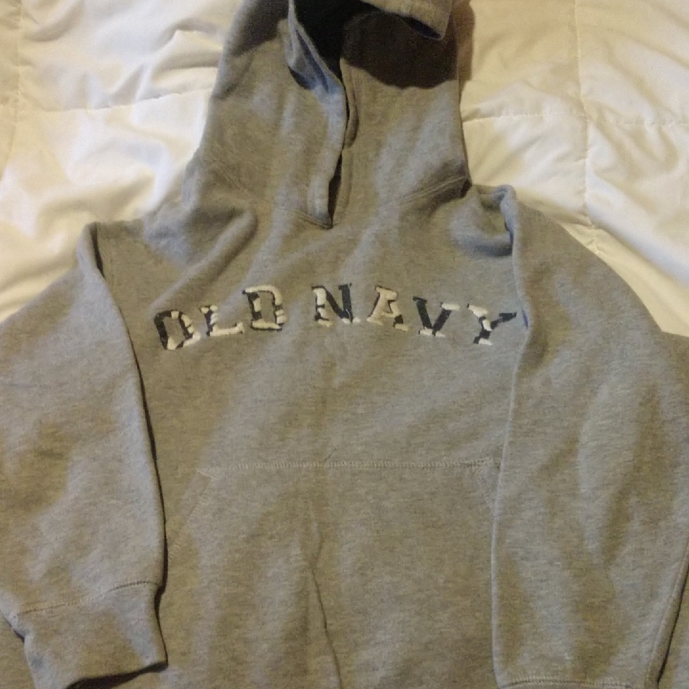 Old Navy Heather Gray Pullover Hoodie